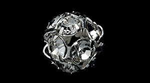 10CC212-BS: Preciosa R/S Ball Crystal Silver 10mm-18PC