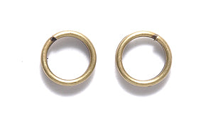 7FI211-AB: Split Ring ANT Brass 7mm 48PC/7GM