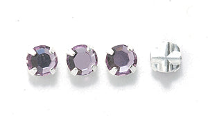 4RH296: Preciosa Viva Rosemontee Lt Amethyst Silver 4mm-144PC