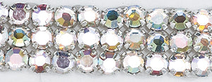 3RH512: Preciosa Rosemontee Crystal AB Silver 3mm-144PC