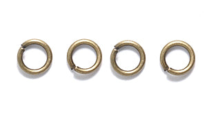 4FI221-AB: Jump Ring ANT Brass 4mm 21ga 170PC/7GM