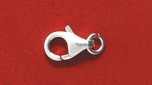 9FI644-SS: Lobster Claw Jump Ring SS 9mm - 2PPK