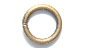 12FI208-AB: Jump Ring ANT Brass 12mm 13GA 10PC/8GM