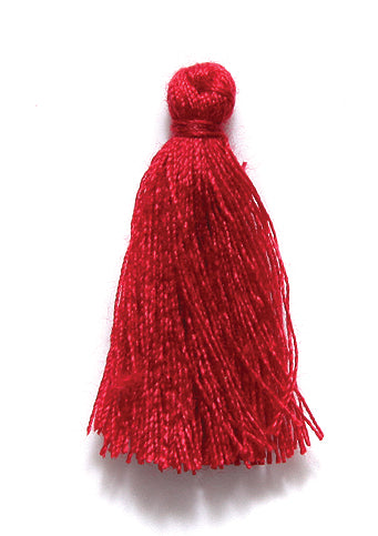 1TA148-C: Cotton Tassel Burgundy 1 Inch 20 Piece 1 Package