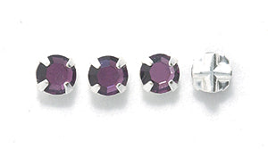 4RH298: Preciosa Viva Rosemontee Amethyst Silver 4mm-144PC