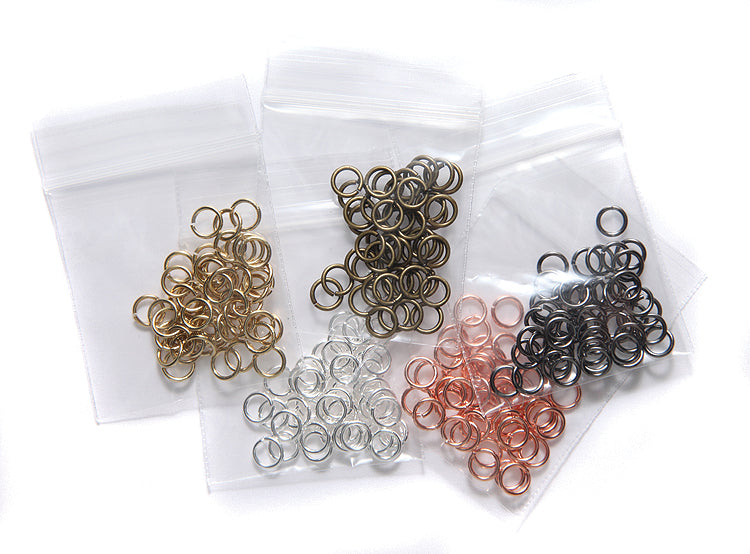 1FJ221-MX6: Jump Ring Mix 6mm 5 Finishes x 3GM EA 15GM