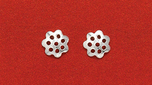 5SS880: Cap Flower Sterling 5mm 25PC