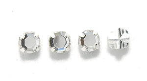 4RH212: Preciosa Viva Rosemontee Crystal Silver 4mm-144PC