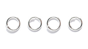 4FI221-S: Jump Ring Silver 4mm 21GA 170PC/7GM