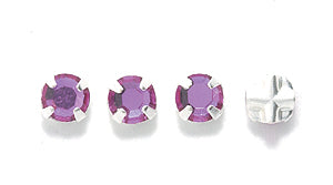 4RH294: Preciosa Viva Rosemontee Fuchsia Silver 4mm-144PC