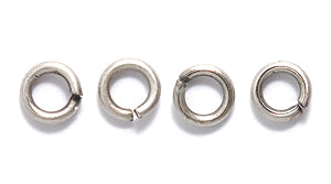 4FI206-AS: Jump Ring ANT Silver 5mm 18GA 90PC/7GM