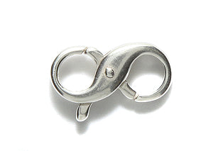 15FI640-SS: Clasp DBL Infinity 10x15.5mm Sterling