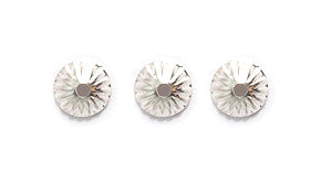 5FI256-S: Bead Cap Fluted Silver 5mm-20PC