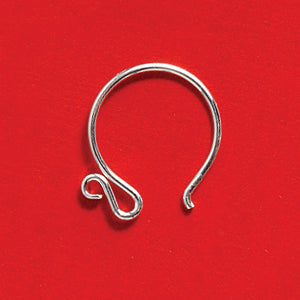 13FI33-SS: Ear Wire French Hoop 20GA SS 13mm