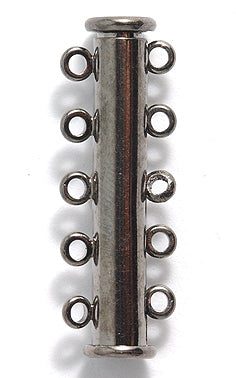 5FI357-GM: Clasp Slide Magnetic 5-strand GNMTL 30mm 1SE