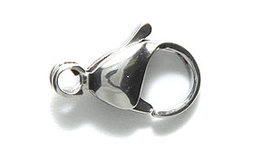 15FI644-SN: Stainless Steel Clasp Lobster 9x15mm 12PC