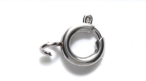 8FI100-SN: Stainless Steel Spring Ring Clasp 8mm 12PC