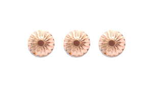 5FI256-C: Bead Cap Fluted CPPR 5mm-20PC