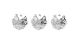 6FI260-S: Bead Cap Filigree Silver 6mm-20PC