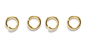 4FI221-G: Jump Ring Gold 4mm 21ga 170PC/7GM