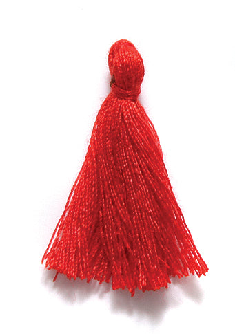 1TA144-C: Cotton Tassel Red 1 Inch 20 Piece 1 Package