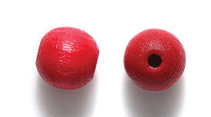 8WO147-C: CZ Wood Round DK Red 8mm 1200PC