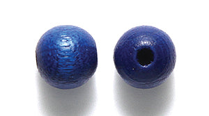 8WO178-C: CZ Wood Round Super Shine DK Blue 8mm 500PC