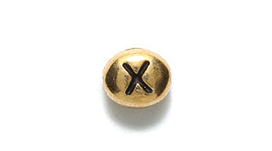 TC510-XG: Letter X 6x7mm Ant GLD