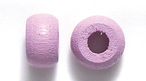 10WC197-C: CZ Wood Crow Lilac 6x10mm 4mm Hole 500PC