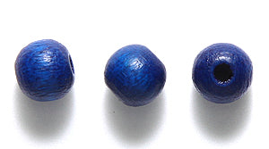 6WO178-CR: CZ Wood Round DK Blue 5x6mm-200PC