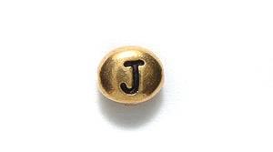 TC510-JG: Letter J 6x7mm Ant GLD