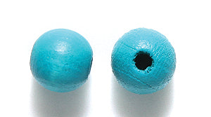 8WO165-C: CZ Wood Round DK Turquoise 8mm 1200PC