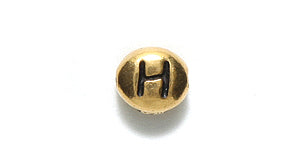 TC510-HG: Letter H 6x7mm Ant GLD