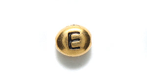 TC510-EG: Letter E 6x7mm Ant GLD