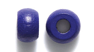 10WC176-CR: CZ Wood Crow Navy Blue 6x10mm 4mm Hole-100PC