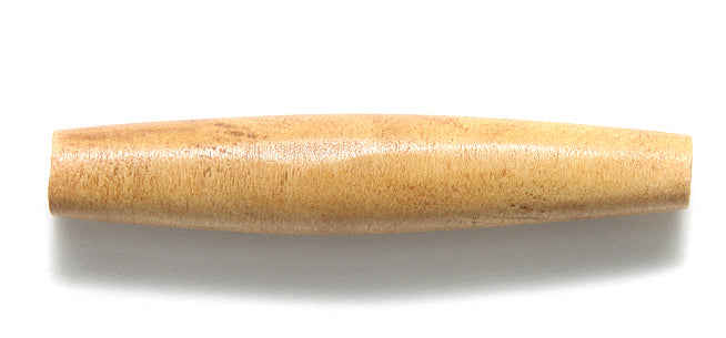 48WP153: Wooden Hair Pipe 2 Inch - 15 Pieces