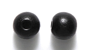 8WO109-C: CZ Wood Round Black 8mm 400PC