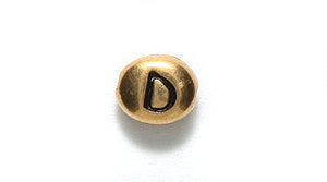 TC510-DG: Letter D 6x7mm Ant GLD