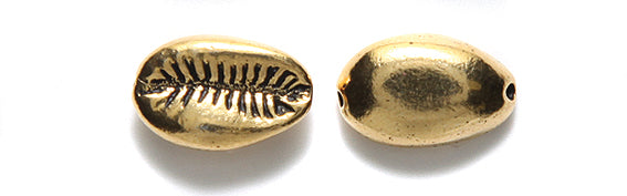 TC5840-AG: Ocean Bead Cowrie Shell 14mm Ant GLD