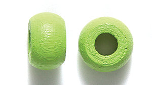 10WC180-CR: CZ Wood Crow Chartreuse 6x10mm 4mm Hole-100PC