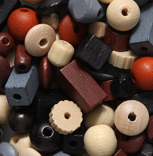 WO525-AR: CZ Wood  Blue/Brwn Mix Assorted 50GM