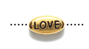 TC5640-AG: Word Love Ant GLD 6x10.75mm