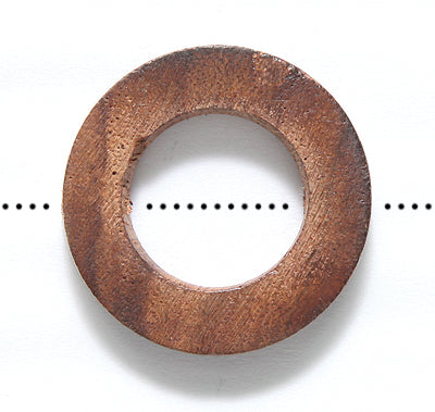 91WO154-25: Wood Ring 25mm 18PC