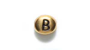 TC510-BG: Letter B 6x7mm Ant GLD