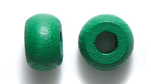 10WC188-CR: CZ Wood Crow Evergreen 10x6mm 4mm hole-100PC