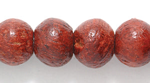 8WO156: Wood Round Red/brown 8mm 100PST