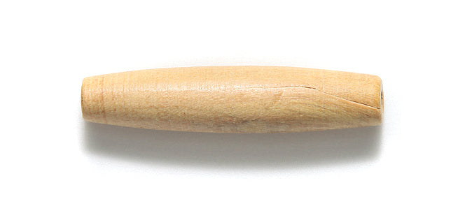 36WP153: Wooden Hair Pipe 1.5 Inch - 25 Pieces