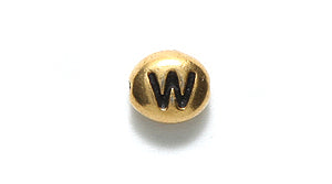 TC510-WG: Letter W 6x7mm Ant GLD