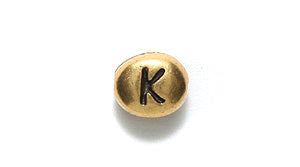 TC510-KG: Letter K 6x7mm Ant GLD