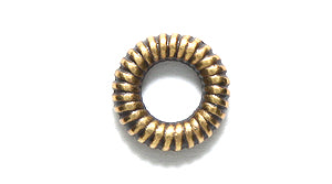 TC5592-AB: Coiled Ring 9.75mm Ant Brass 4.5mm ID